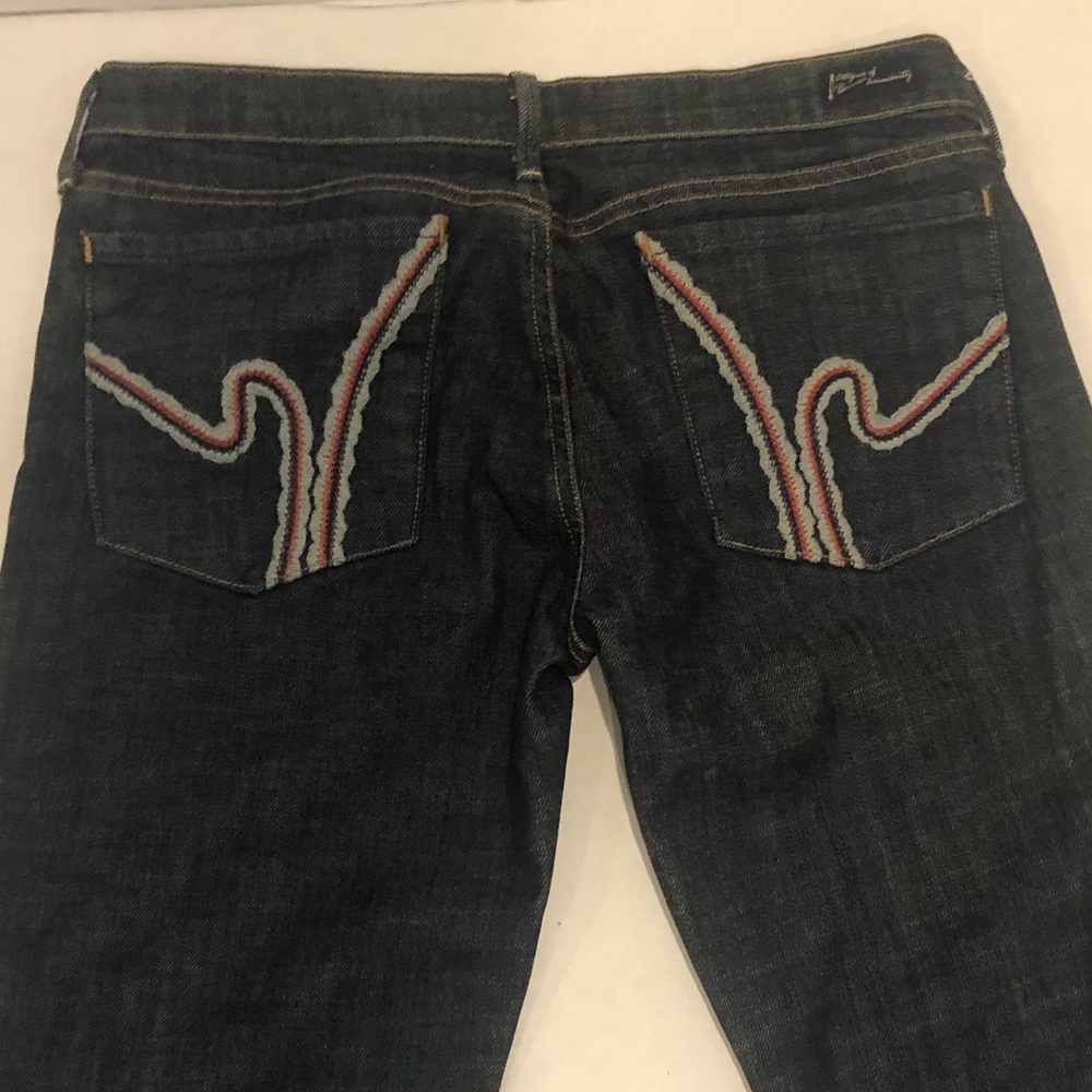 Citizens of Humanity Women’s Jeans Crochet H #234 Low Rise Boot Cut Dark Wash 30 - Picture 4 of 16